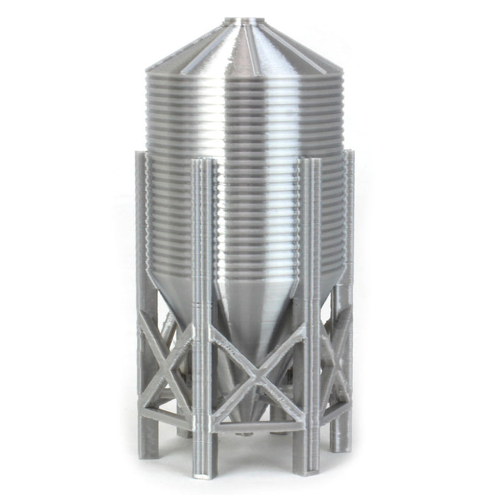 (B&D) 1/64 Bulk Large Stack Hopper Feed Bin with Auger, 3D Printed - Damaged Box