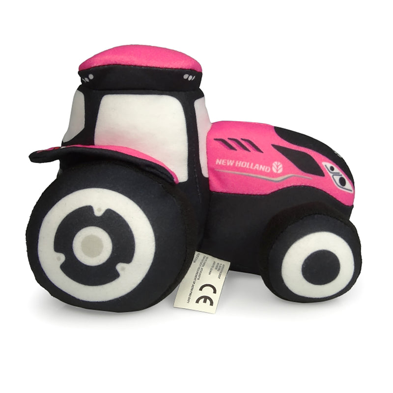 New Holland T7 Pink Tractor Soft Plush Toy
