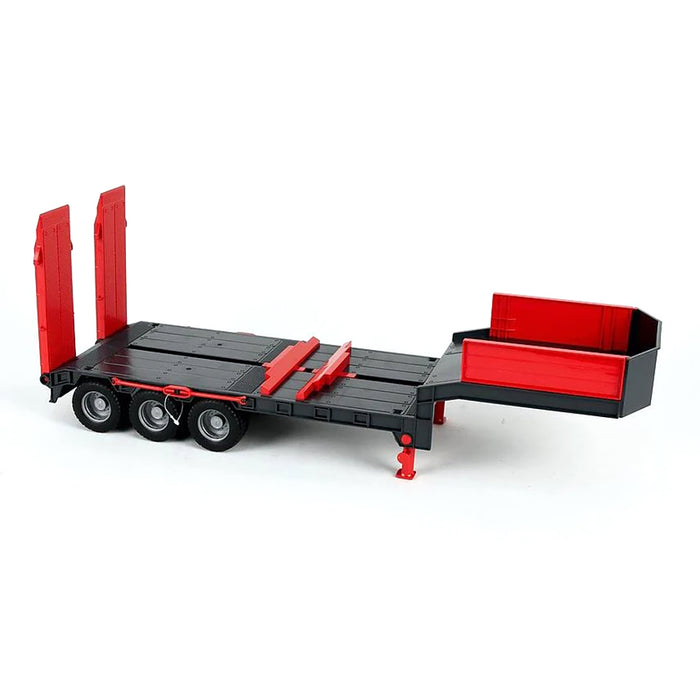 1/16 Red & Black Tri-axle Low Loader Trailer with Ramps by Bruder