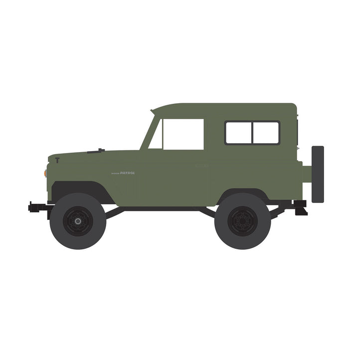 1/64 1962 Nissan Patrol, Matte Olive Green, All-Terrain Series 16