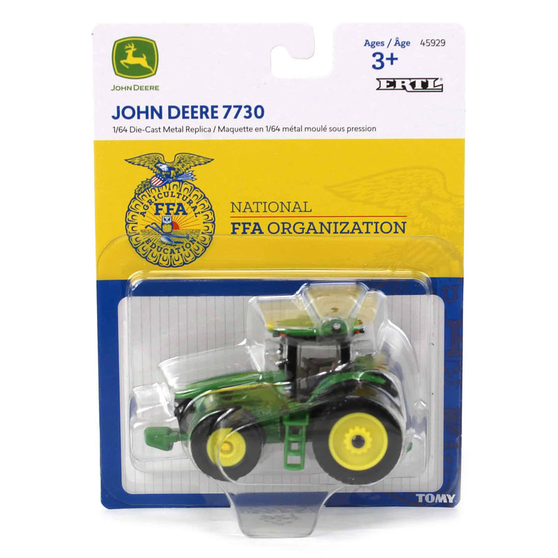 1/64 John Deere 7730 Tractor with Rear Duals & FFA Logo by ERTL