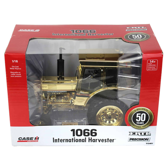 Gold Chrome Chase Unit ~ 1/16 International Harvester 1066 5 Millionth Tractor, 50th Anniversary, ERTL Precision