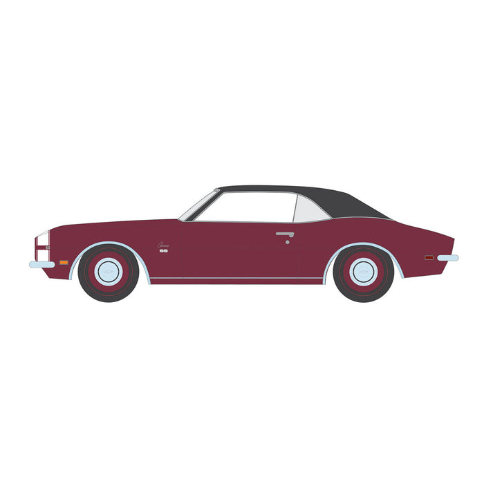 1/64 1968 Chevrolet Camaro SS 396, Cordova Maroon, GreenLight Muscle Series 29