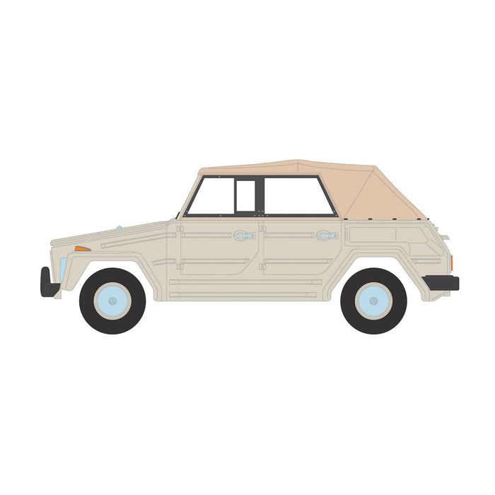 1/64 1973 Volkswagen Type 181 “The Thing”, Beige with Tan Soft Top, Club Vee-Dub Series 20
