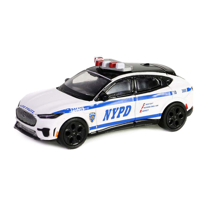 1/64 2022 Ford Mustang Mach-E Police, NYPD, Hot Pursuit Series 45