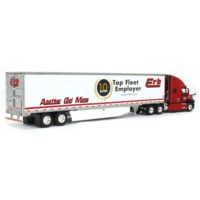 1/64 Mack Anthem High-Roof Sleeper with 53ft Reefer Trailer, Erb Transport, DCP by First Gear