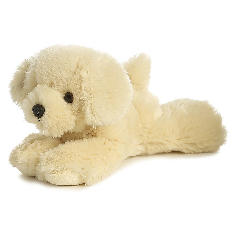8" Bailie Stuffed Tan Dog Mini Flopsie by Aurora