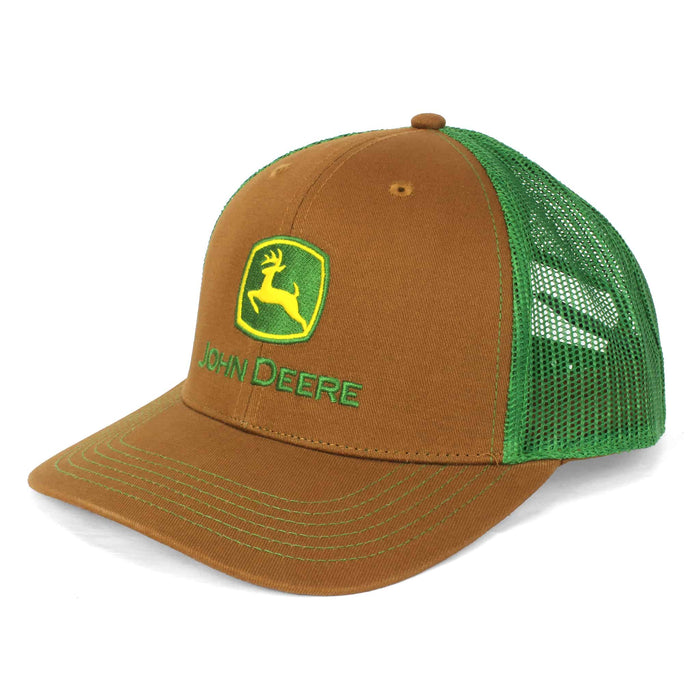 John Deere Khaki & Green Mesh Back Hat