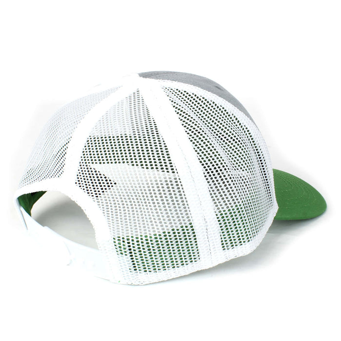 Youth John Deere Gray, Green & White Mesh Back Hat