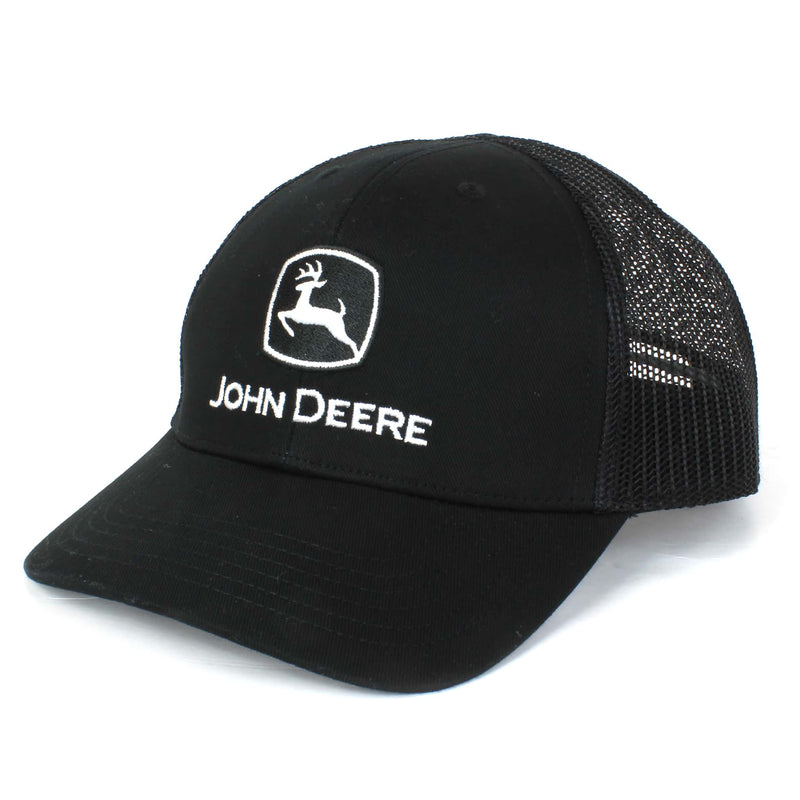 Youth John Deere Black Mesh Back Hat