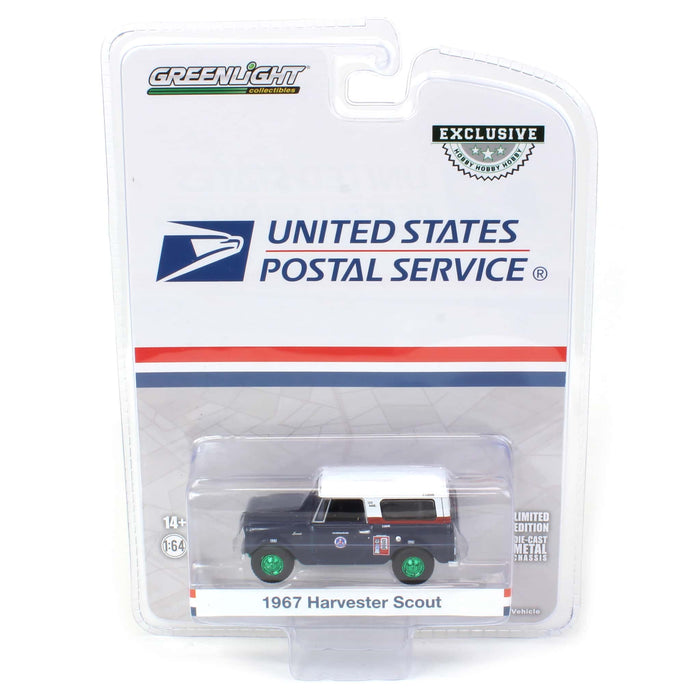 Green Machine ~ 1/64 1967 International Harvester Scout, Right Hand Drive, USPS, Hobby Exclusive