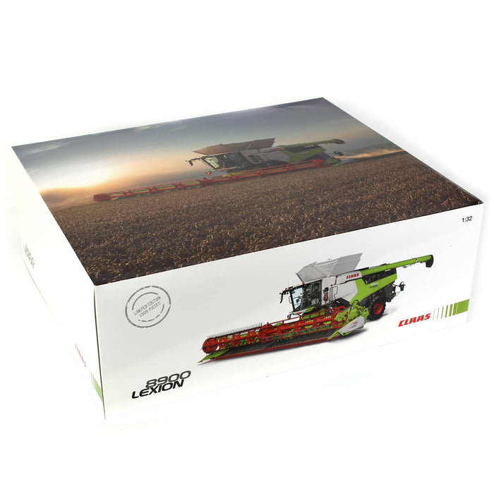 1/32 Limited Edition Claas Lexion 8900 TT MY23 Combine with Convio 1380 Grain Head by Marge Models