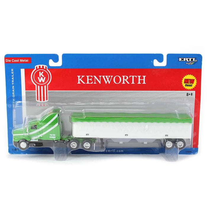 1/64 Green Kenworth T600B with Grain Trailer by ERTL