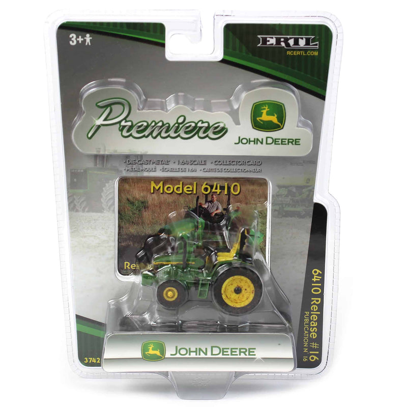 1/64 John Deere 6410 Tractor, ERTL Premiere Series #16, Muddy Version