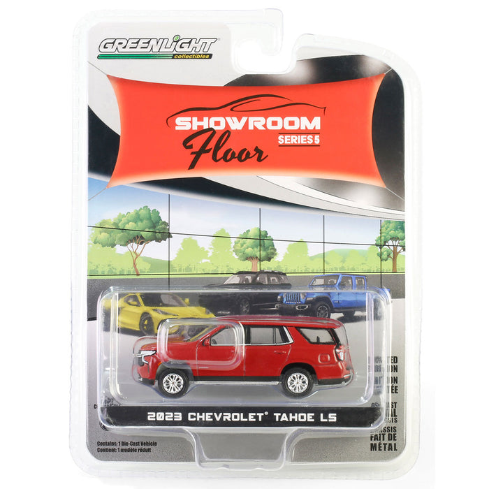 1/64 2023 Chevrolet Tahoe LS, Radiant Red, Showroom Floor Series 5