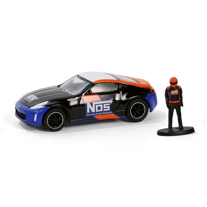 1/64 2020 Nissan 370z with Race Car Driver, NOS Nitrous Oxide Systems, Hobby Shop Series 16