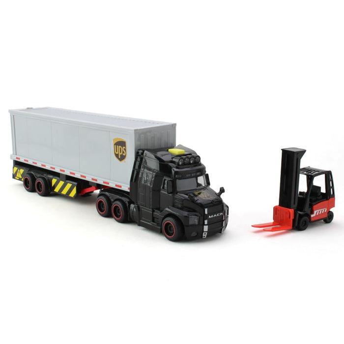 UPS Mack Truck & Trailer with Forklift & Accessories