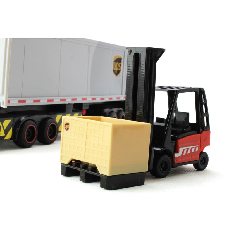 UPS Mack Truck & Trailer with Forklift & Accessories