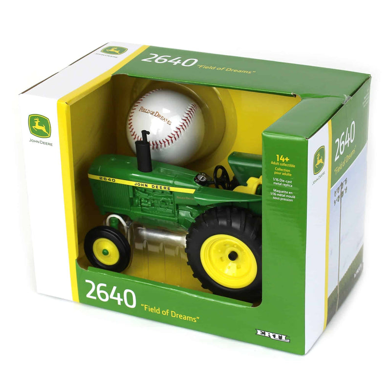 (B&D) 1/16 John Deere 2640 Field of Dreams Tractor with Baseball - Damaged  Box