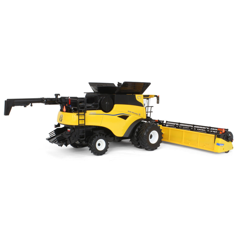 (B&D) 1/32 New Holland CR9.90 Combine with Corn Head & Grain Head, ERTL Prestige Collection - Damaged Box