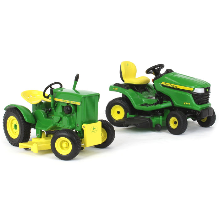 1/16 John Deere 110 & X394 60th Anniversary Lawn Tractor Set, ERTL Prestige Collection