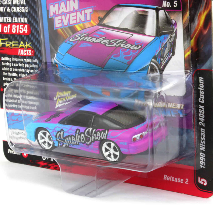 1/64 Johnny Lightning Street Freaks 2022 Release 2A - 1990 Nissan 240SX, Import Heat