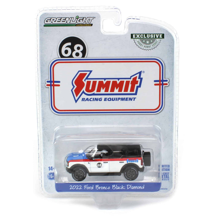1/64 2022 Ford Bronco Black Diamond, Summit Racing #68, Hobby Exclusive
