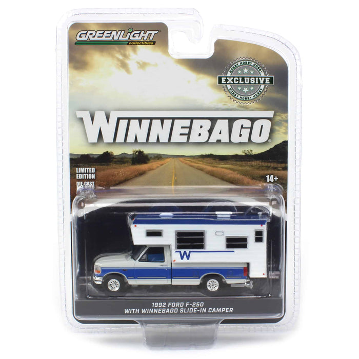 1/64 1992 Ford F-250 Long Bed with Winnebago Slide-In Camper, Hobby Exclusive