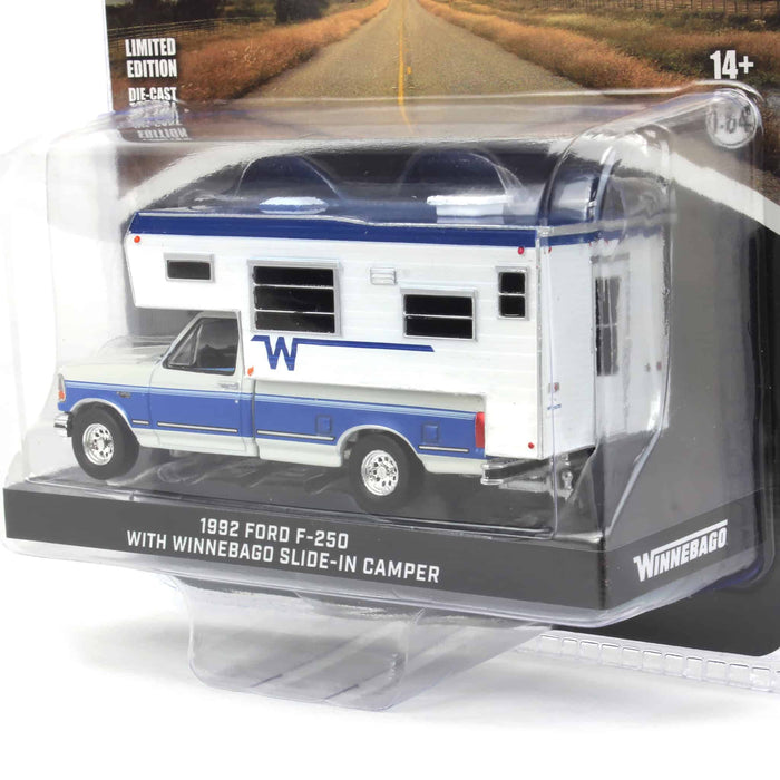 1/64 1992 Ford F-250 Long Bed with Winnebago Slide-In Camper, Hobby Exclusive