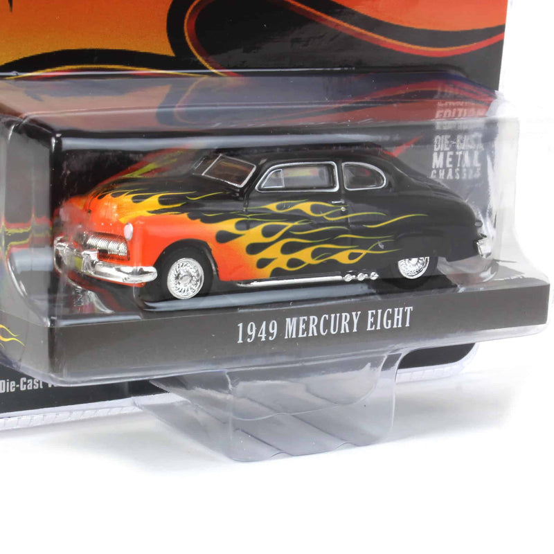 1/64 1949 Mercury Eight 2-Door Coupe, Black with Flames, Hobby Exclusive