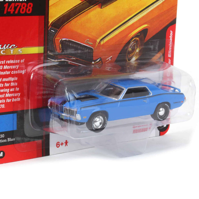 1/64 1970 Mercury Cougar Eliminator (Blue), Classic Gold 2021 Release 4A