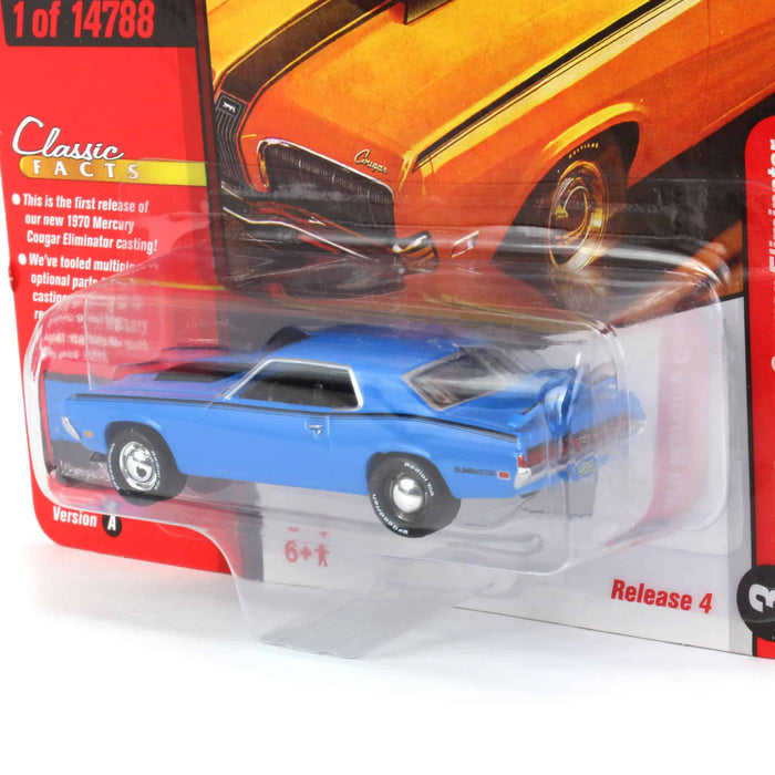 1/64 1970 Mercury Cougar Eliminator (Blue), Classic Gold 2021 Release 4A