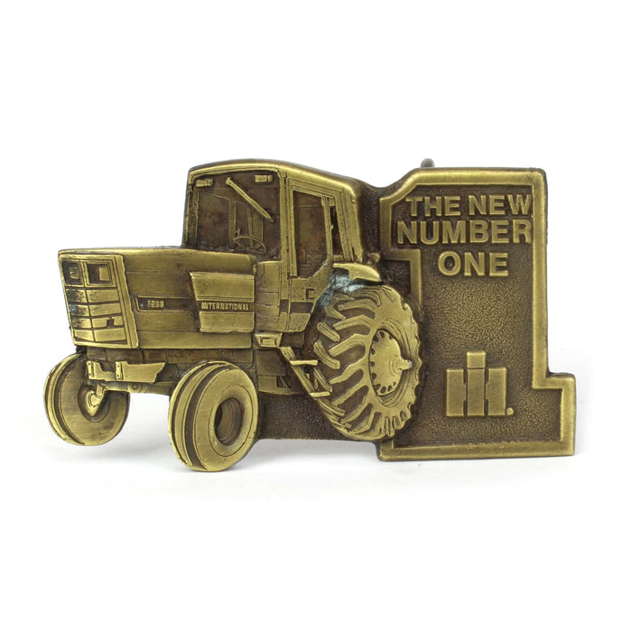 International 5288 Brass Belt Buckle with  "The New Number One"