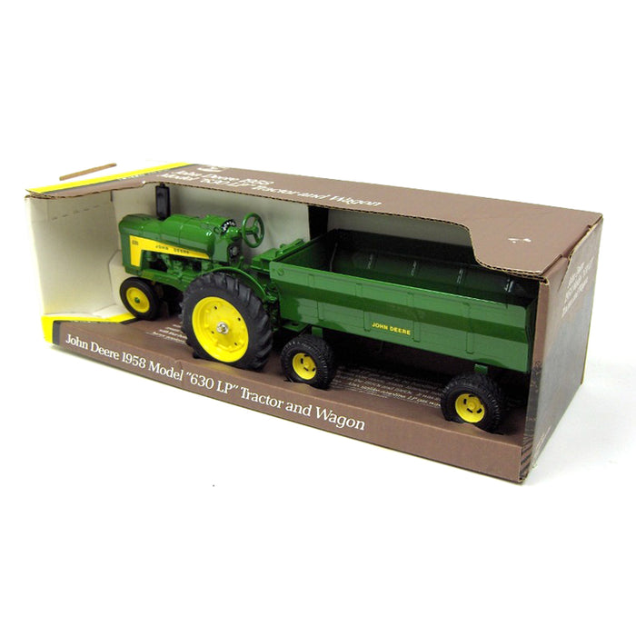 1/16 John Deere 630LP Tractor with Metal Flarebox Wagon