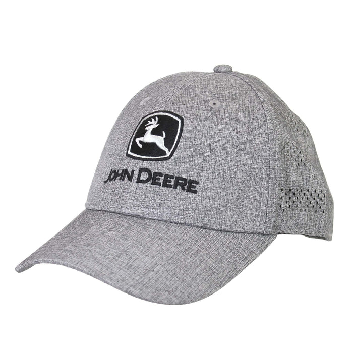 John Deere Grey Twill Stretch Band Cap