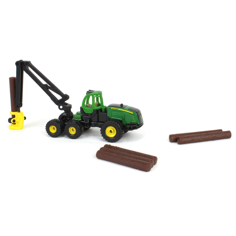 John Deere 1470E Harvester with 6 Logs