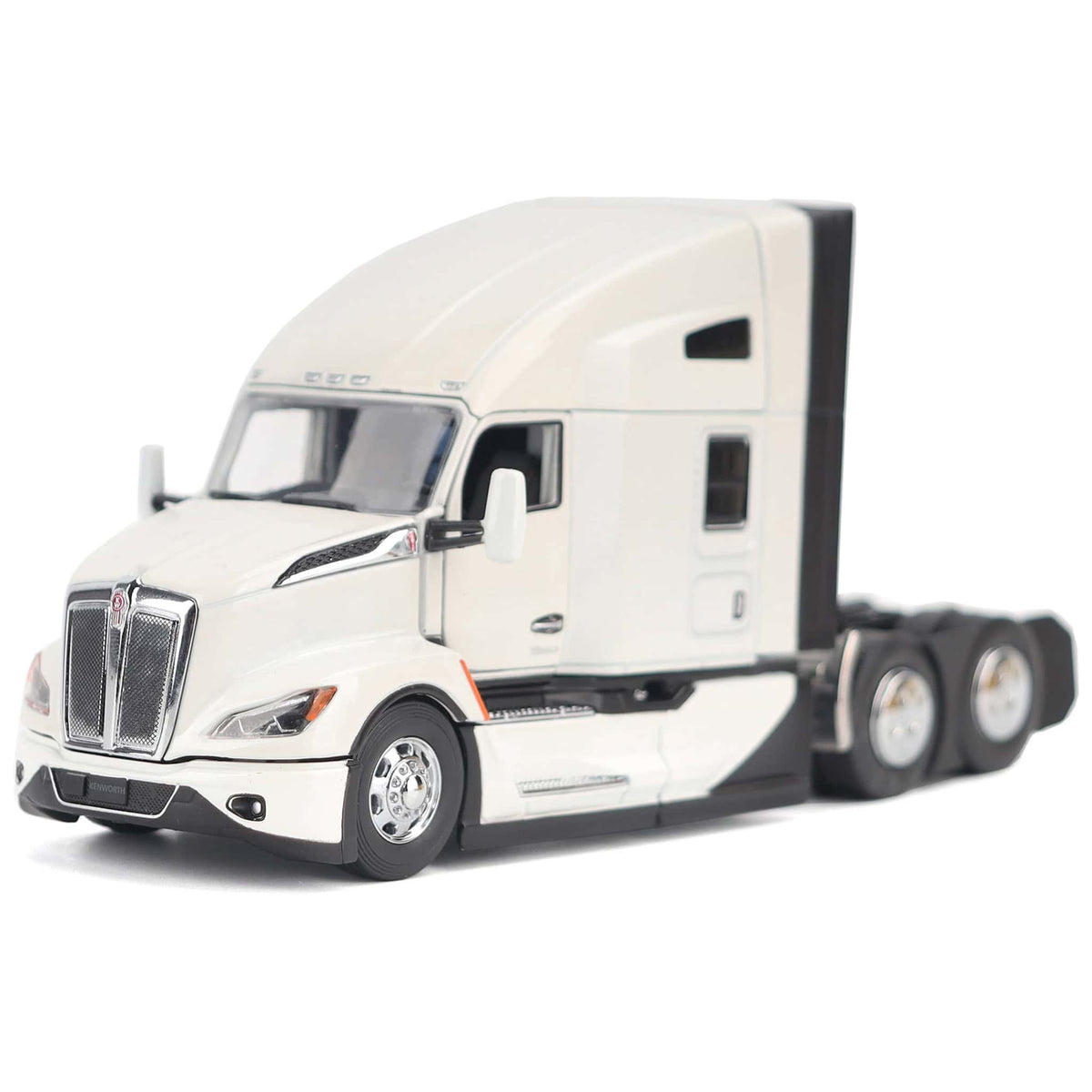 1/50 Pearl White Kenworth T680 76in High-Roof Sleeper Cab Tandem