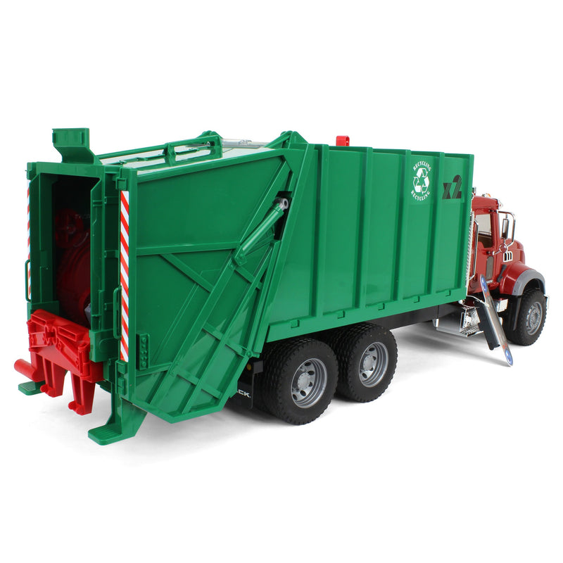 1/16 MACK Granite Rear Loading Garbage Truck by Bruder