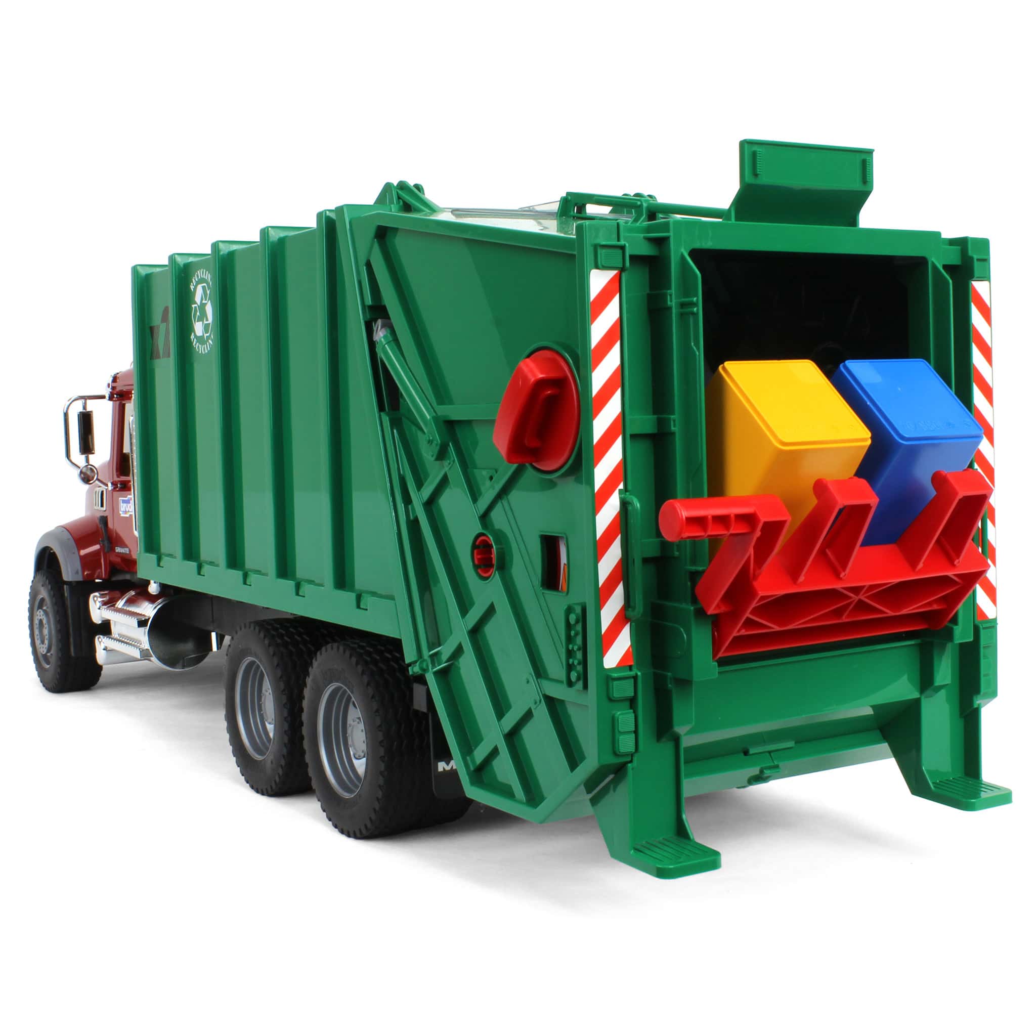 1/16 MACK Granite Rear Loading Garbage Truck by Bruder — Outback Toys