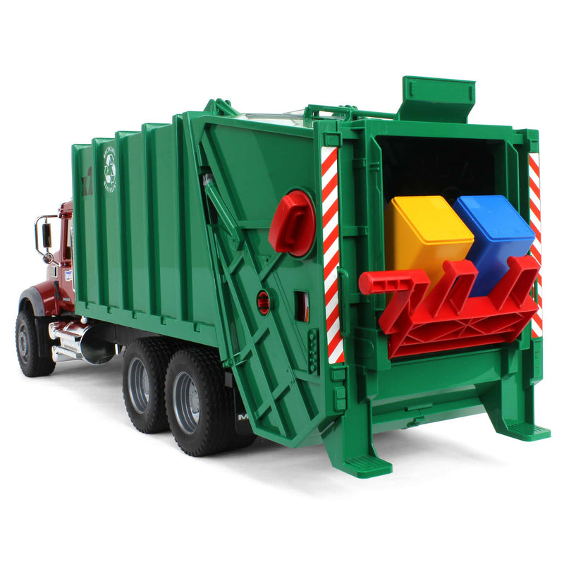1/16 MACK Granite Rear Loading Garbage Truck by Bruder