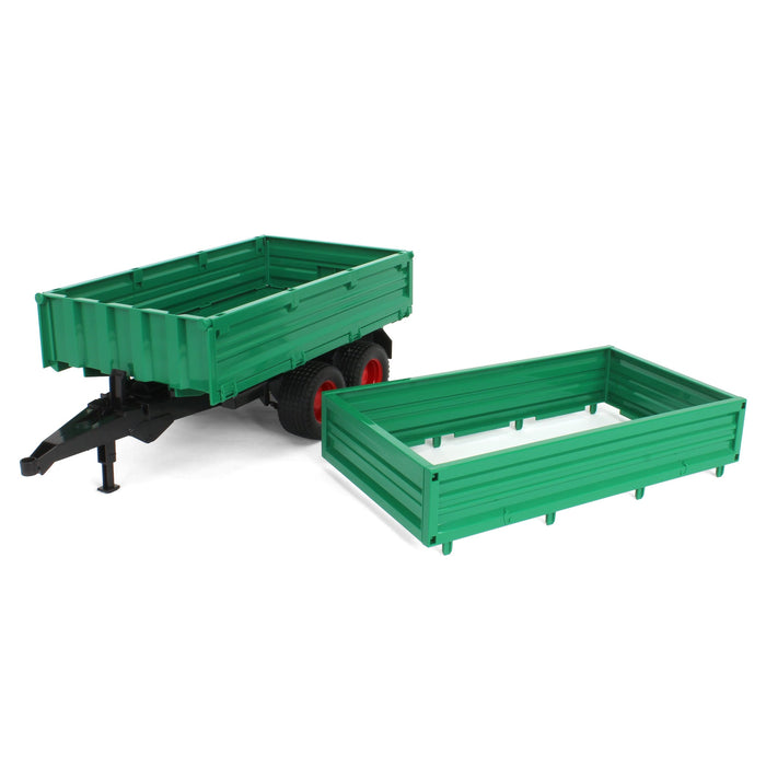 1/16 Green Tandem Axle Trailer by Bruder