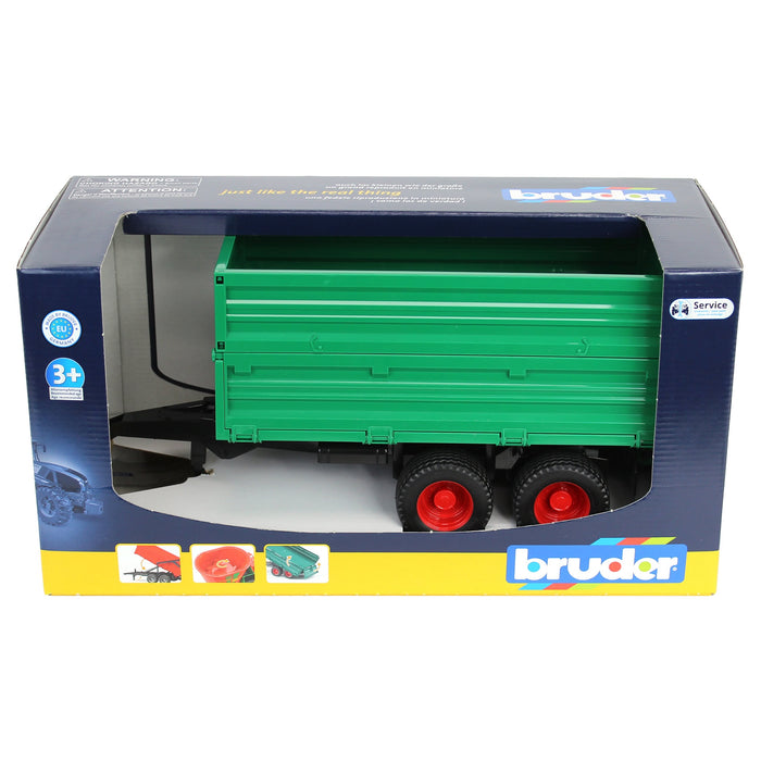 1/16 Green Tandem Axle Trailer by Bruder