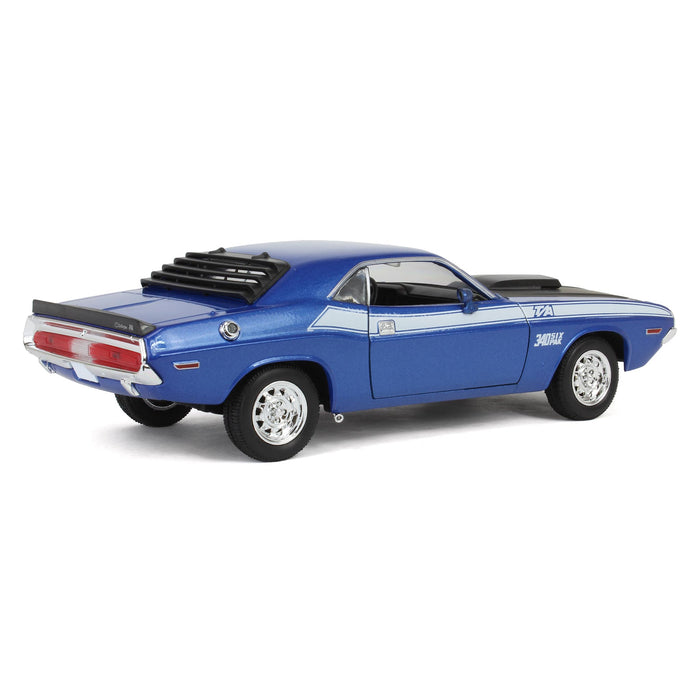 1/24 Blue 1970 Dodge Challenger T/A 340 Six Pak Car by First Gear