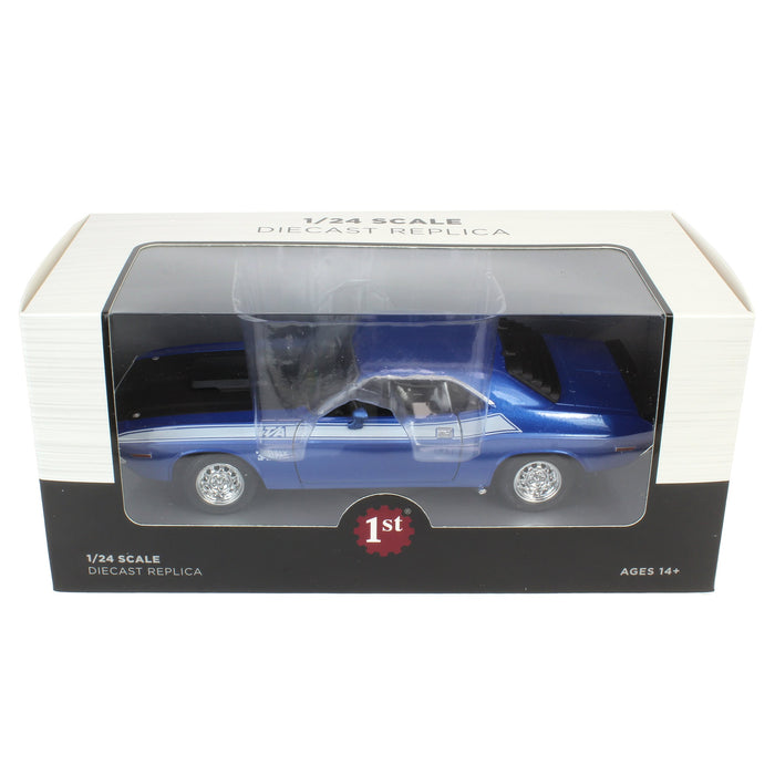 1/24 Blue 1970 Dodge Challenger T/A 340 Six Pak Car by First Gear