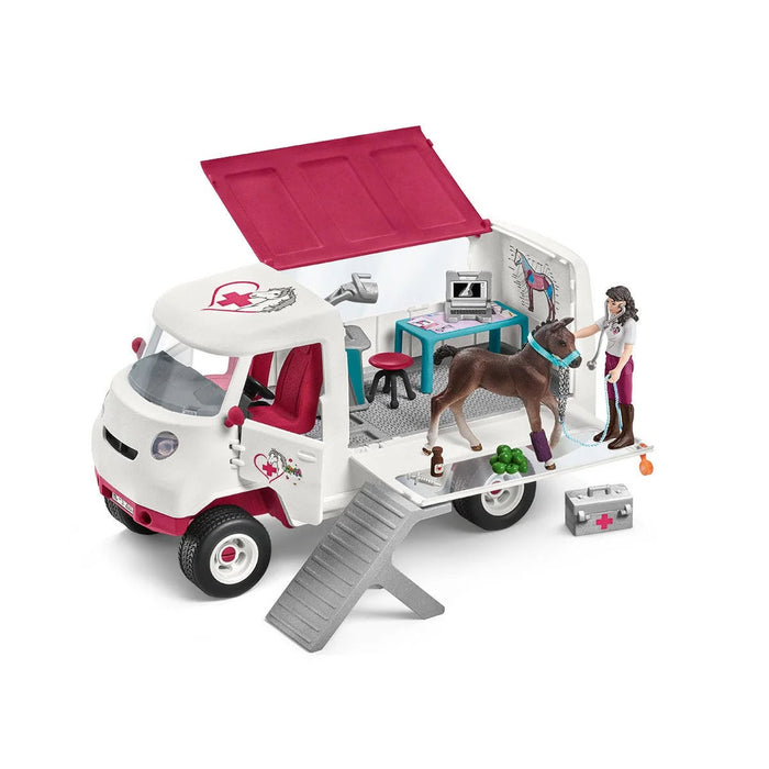 Mobile Veterinarian Vehicle with Hanoverian Foal by Schleich
