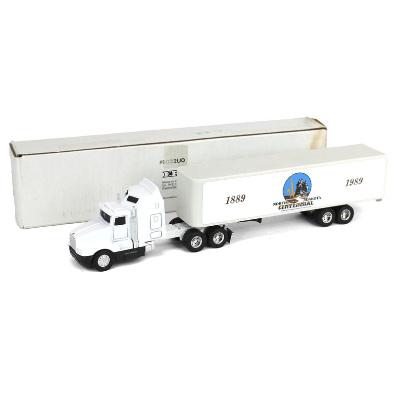1/64 Kenworth T600A Cab with North Dakota Centennial Box Trailer
