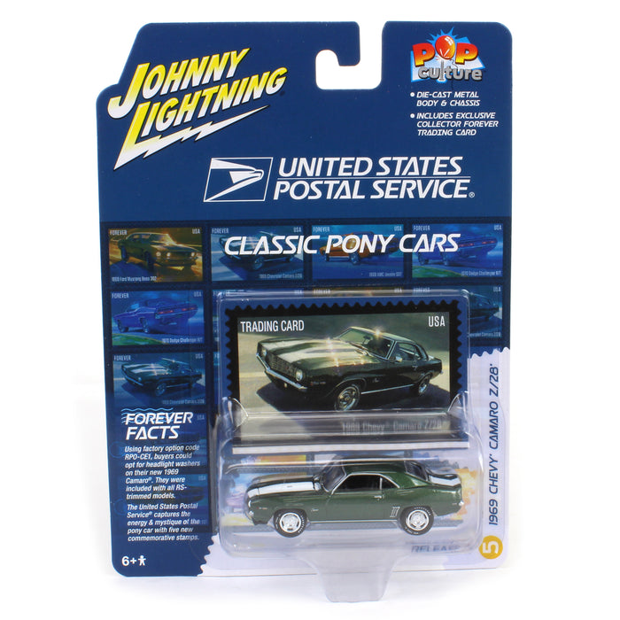 1/64 Johnny Lightning Pop Culture, United States Postal Service 1969 Chevy Camaro Z/28