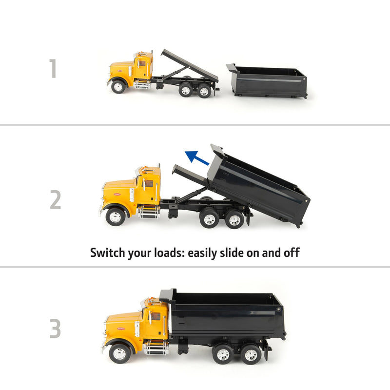 1/32 Switch 'n Load 19-Piece Construction Set with Peterbilt Truck & John Deere Skid Steer