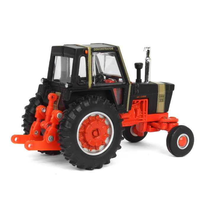 (B&D) 1/64 Case 970 & 1070 Agri King Black Knight Tractors Set, ERTL Prestige Collection - Damaged Box