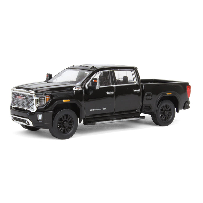 1/64 2022 GMC Sierra 2500 Denali, Onyx Black, Karson Diecast Exclusive